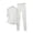 White, variant on Bixock Women Pajamas Set High Neck Half Sleeve Long Pants Loungewear Set Solid Color Casual Summer Fall Wear