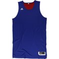 thumbnail image 1 of adidas - Camiseta reversible para hombre, color azul, grande, 1 of 4