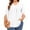 White #1, variant on bbyeadc Womens Plus Size Tops Casual V Neck 3/4 Sleeve Tee Tops Fashion Ruched Ruffle Cuff Oversized Summer Clothes L-5XL Light Baggy Top, Black 3XL