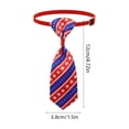 thumbnail image 4 of Yhmxh 4th of July Pet Necktie, Adjustable American Flag Collar Bows Patriotic Red White Blue Star Stripes Dog Cat Bow Tie Collar, Cute Independence Day Pet Costume Accessory for Small Medium Pets, 4 of 7