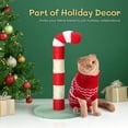 thumbnail image 4 of Christmas Cat Scratching Post, Cute Candy Cane Cat Scratcher with Sisal Scratching Post & Soft Plushy Covering for Indoor Cats, 4 of 9