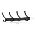 thumbnail image 2 of REGALWOVEN 1 Pack Coat Rack Wall Mount, Coat Hook, Hat Rack, Wall Hooks for Hanging with 5 Hooks for Entryway, Bedroom Black, 2 of 7