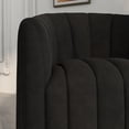 thumbnail image 6 of SEYNAR Mid Century Pumpkin-Designed Swivel Cuddle Barrel Sofa Chairs,360 Degree Swivel Armchairs for Living Room, 6 of 10