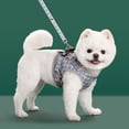 thumbnail image 4 of Small Dog Harness and Leash Set Reflective Mesh Dog Vest Harness for Small Sized Dogs Breathable Grey No Pull Puppy Harness for Walking and Training 1 Pack, 4 of 6