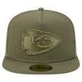 thumbnail image 2 of Men's New Era  Olive Kansas City Chiefs Color Pack A-Frame 59FIFTY Fitted Hat, 2 of 5