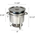 thumbnail image 7 of TrueCraftware- 11 Qt. Marmite Soup Chafing Dish Stainless Steel Complete Set- Food Warmer Chafer Buffet Warmer Soup Chafer Soup Warmer for Catering Event Party Buffet Weddings, 7 of 7