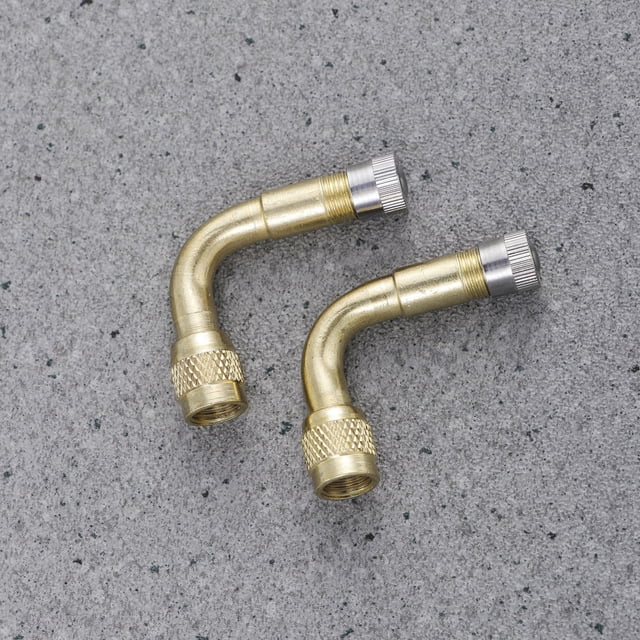 unbranded 2Ud Extensor De Válvula Universal En Latón Dorado Para Camión Motocicleta Y