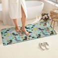 thumbnail image 4 of Dachshund Dog and Pizza Bathroom Rugs Mat,Non Slip Microfiber Bathroom Rug,Rubber Backing,Soft Bathroom Mats for Bathroom Floor,Tub and Shower,60x24in(150x60cm), 4 of 5