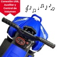 thumbnail image 2 of Cuatrimoto Eléctrica The Baby Shop - 12V 3Km/h Entrada USB y Aux Azul -, 2 of 8