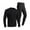 Black, variant on Long Johns Thermal Underwear for Men with Lined,Base Layer Top and Bottom Set for Cold Weather - Grey
