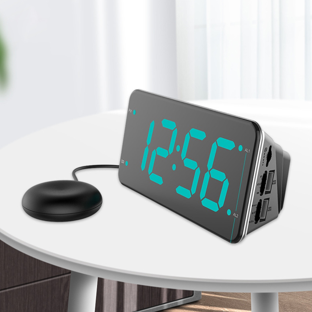 Loud Alarm Clock with Bed Shaker, Vibrating Alarm Clock for Heavy