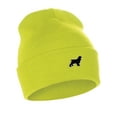 thumbnail image 1 of Daxton Dog Breeds Cuffed Beanie Winter Knit Hat Skully Cap, Cocker Spaniel, Neon Yellow Beanie, 1 of 2