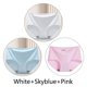 thumbnail image 1 of ZXYOUPING 3pcs Mujeres Bragas Sin Costuras De Seda De Hielo Rastro Ropa Interior De Cintura Media Color Caramelo Algodón Entrepierna Lencería M-XXLpangjing, 1 of 4