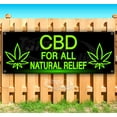 thumbnail image 1 of CBD For All Natural Relief 13 oz Vinyl Banner With Metal Grommets, 1 of 4