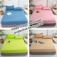 Senza Fretta Fitted Sheet Color Bed Sheets Single Double Queen Size Mattress Bed Cov J5J2