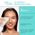 thumbnail image 3 of Real Techniques Real Clean XL Makeup Removing Wipes, Wipes for Dry Skin, Cleansing, 25 Count, 3 of 15