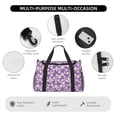 thumbnail image 4 of Kdxio Daisies Flowers Travel Duffel Bag Gym Bag Weekender Travel Bag Gym Bag for Women &Men Airplane Travel Essentials for Flying, 4 of 7