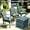 Blue, variant on 6pcs Modern Square Garden Chair Seat Cushions, Courtyard Chair Pads with Ties, Outdoor Decoration, Matte, Quilted, Comfortable And Colourful, for Garden Chair, Outdoor Chair, Soft And Breathable