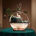 thumbnail image 1 of Tabletop Waterfall Fountain Fish Tank Landscape Atomizer Water Ornament Indoor, 1 of 11