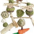 thumbnail image 5 of CHBORLESS Hamster Rabbits Cage Hanging Chew Toys Rattan Ring with Snacks (Set1), 5 of 7