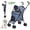 Navy B, variant on 3 in 1 Pet Stroller for Small Dogs and Cats, Foldable Pet Stroller with Adjustable Handle, 6 Wheels, Breathable Mesh, Large Capacity, Easy to Carry, Green (Navy B)