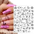 thumbnail image 4 of 6 Sheets Valentine's Day Nail Art Stickers DIY Abstract Nail Decal Nail Sticker, 4 of 10
