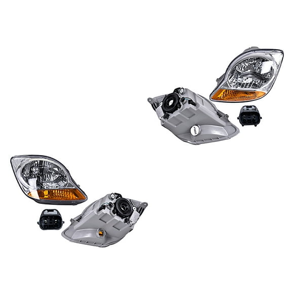Par de Faros Matiz 2006 A 2015 Pontiac Manual P/Halog DEPO