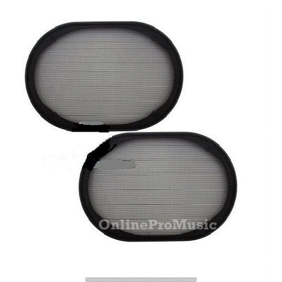 6" x 9" Universal Steel Mesh Protective Speaker Grills-Pair