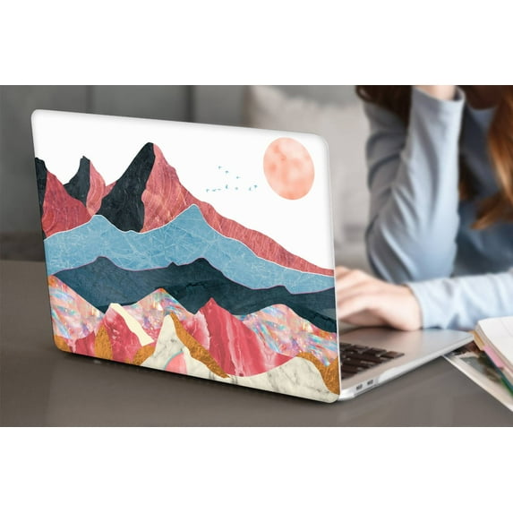 Only for Old Version MacBook Air 13" Case 2017-2014/2013//2012/2011/2010 Release Model A1466 A1369, Plastic Hard Case Cover Cable Tie, Painting 92_1