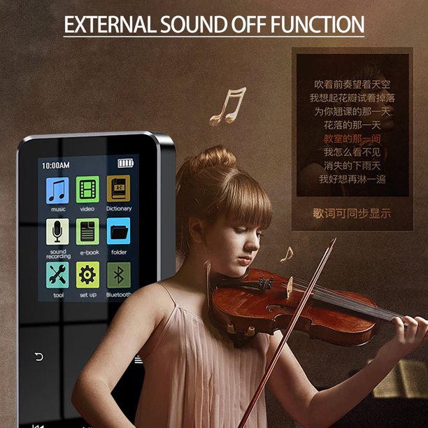 Bluetooth Mp3 Player, Video MP3 Mp4 Music Player With Speake, 1.