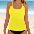 thumbnail image 1 of Two Piece Swimwear High Waisted Tankini Top With Swim Shorts Plus Size Swimsuits plus Size Leopard Swimsuits Womens Bathing Suits plus Size Shorts Swimsuit with Underwire Bra Womens Swim Shorts Small, 1 of 5