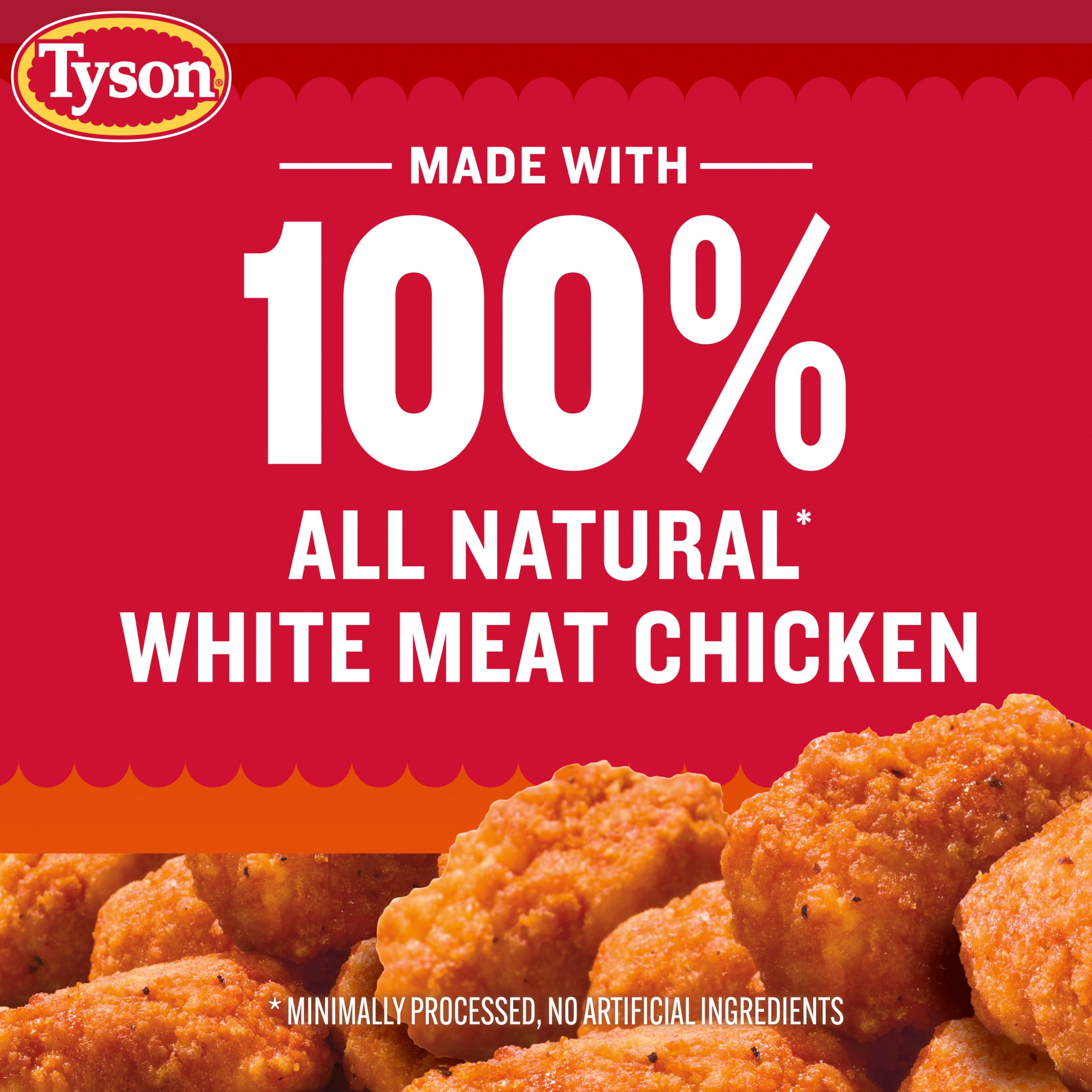 Tyson Any'tizers Buffalo Style Boneless Chicken Bites, 24 oz (Frozen, Fully Cooked)