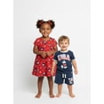 thumbnail image 4 of Disney Toddler Boys Mickey USA Graphic Tee and Shorts Set, 2-Piece, Sizes 12M-5T, 4 of 7