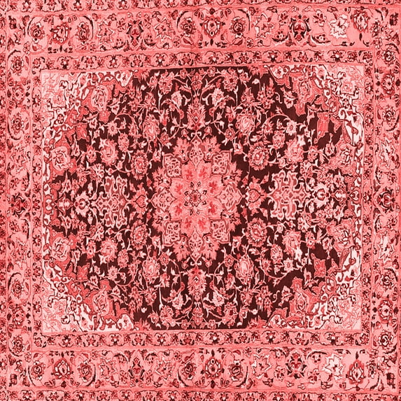 Ahgly Company Indoor Square Persian Red Traditional Area Rugs, 6' Square