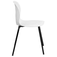 thumbnail image 4 of Bowery Hill Metal/Plastic Designer Stacking Chair in White/Black, 4 of 6