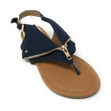 

Victoria K. Women s Zipper Thong Sandal