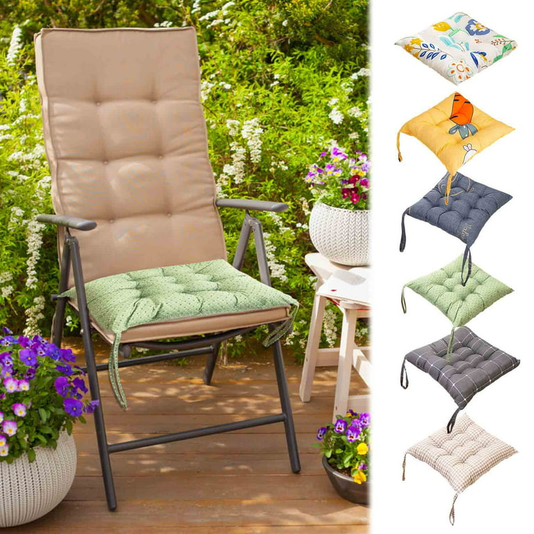 Pompotops Chair Seat Cushion 15.74'' Outdoor Garden Patio Home Kitchen  Office Sofa Chair Seat Soft Cushion Pad Seasonal Replacement Cushions 