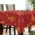 thumbnail image 3 of Coolnut Christmas Tree Tablecloth, Waterproof Washable Polyester Square Table Cover, Durable Tablecloth for Kitchen Dining Table Party Decor, 60"X 90", 3 of 7