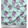 thumbnail image 1 of Soimoi Rayon Fabric Dot,Leaves & European Goldfinch Bird Printed Craft Fabric by The Yard 56 Inch Wide, 1 of 1