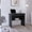 Black#09, variant on Office Desks Iowa Computer Desk with 1-Cabinet and 4-Tier Bookcase,Wooden Office Desks