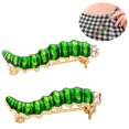 thumbnail image 3 of 2PCS Womens Brooch Creative Rhinestone Caterpillar Corsage Brooch Clothes Brooch, 3 of 10