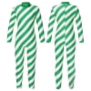 iiniim Girls Christmas Jumpsuit Long Sleeve Striped Gymnastic Unitard Bodysuit Green 14