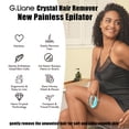 thumbnail image 2 of G.Liane Crystal Hair Eraser,Upgraded Painless Crystal Hair Remover,More Effective Crystal Hair Removal Device and Skin Exfoliation,Easy Body Epilator Depilator for Women and Men(Aqua), 2 of 9