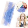 thumbnail image 2 of Geometry Ruler Set, Plastic Math Ruler Kit with Storage Case, Drawing Geometry Tool Set, Clear Ruler Triangle Protractor Set, Math Measuring Ruler Set for Home Office Drawing Math Learning Supplies, 2 of 6