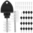 thumbnail image 1 of KAKOWELY 20 Pcs Brosse à Bouchon en Acier Inoxydable Anti-Poussière Noir, 1 of 8