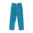 thumbnail image 4 of Balery Blue Glitter print Men's Pajama Pants,Ultra Lightweight Pjs,Lounge Pant-Large, 4 of 9