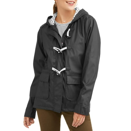 Climate Concepts Women's Toggle Closure Rain Coat