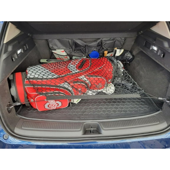 EACCESSORIES EA Trunk Organizer Cargo Net for Buick Envision 2021-2023 – Floor Style Cargo Net for SUV – Premium Mesh Elastic Car Trunk Organizer Vehicle Carrier Storage – Compatible with Envision