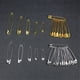 thumbnail image 5 of Monstrate 50 Uds. De alfileres de seguridad, agujas de coser DIY elásticas de Metal, alfileres de costura portátiles para manualidades, 6x27mm Tela de costura y artesanía oro 7*32mm, 5 of 6