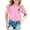 C636/Pink, variant on XIYON Girls T Shirts Bright Summer Graphic Tee For Girl Lightweight Casual Short Sleeve Top With Cheerful Print For Everyday Wear Girls Tops Clothes 3-4 Years